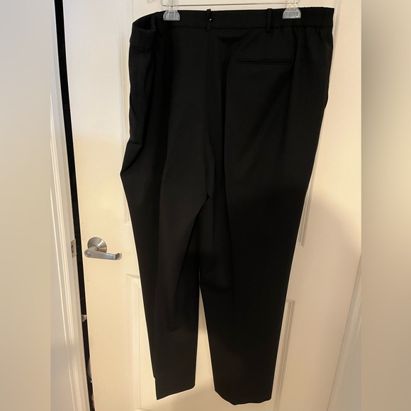 EUC Lauren Ralph Lauren black stretch wool dress pants, straight leg, size 20W - Picture 4 of 8